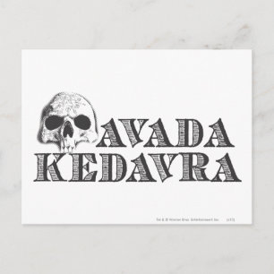 Harry Potter spreuk Avada Kedavra Briefkaart