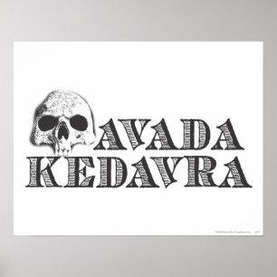 Harry Potter spreuk Avada Kedavra Poster