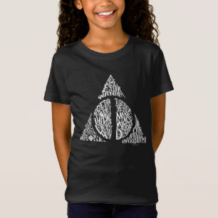 Harry Potter Spreuk   DEATHLY HALLOWS Typografie G T-shirt