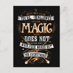 Harry Potter Spreuk Gewoon omdat het mag Briefkaart
