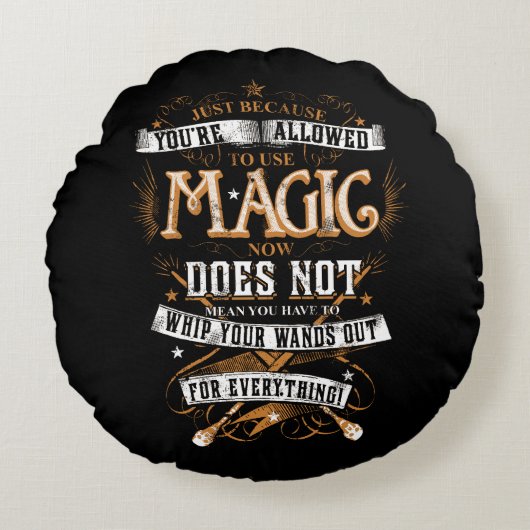 Harry Potter spreuk | Gewoon omdat het mag Rond Kussen (Voorkant)