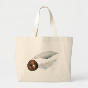 Harry Potter spreuk Gouden Snaai Grote Tote Bag