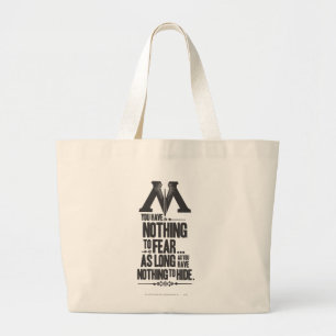 Harry Potter spreuk   Ministerie van Magie Propaga Grote Tote Bag