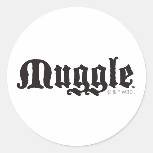 Harry Potter spreuk | Muggle Ronde Sticker (Voorkant)