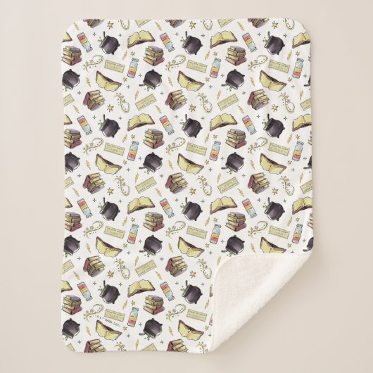 HARRY POTTER™ Spreuken & Boeken Patroon Sherpa Deken (Voorkant)