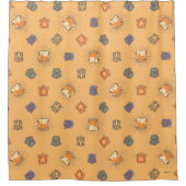 HARRY POTTER™ | Summer Magic HOGWARTS™ Pattern Douchegordijn (Voorkant)