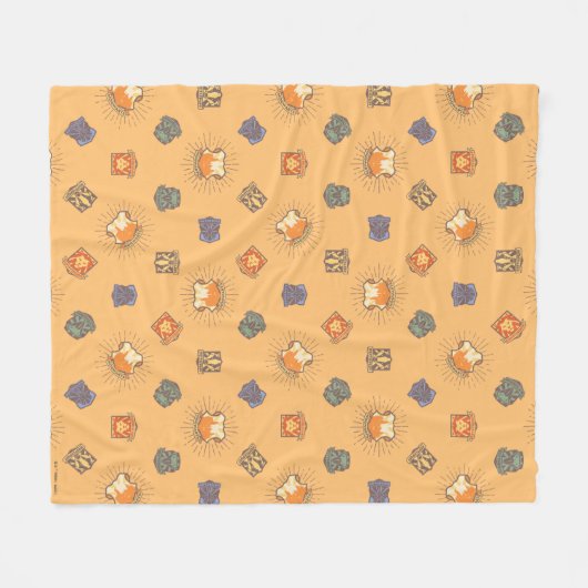 HARRY POTTER™ | Summer Magic HOGWARTS™ Pattern Fleece Deken (Voorkant (Horizontaal))