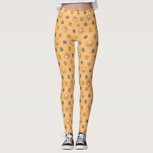 HARRY POTTER™ | Summer Magic HOGWARTS™ Pattern Leggings (Voorkant)
