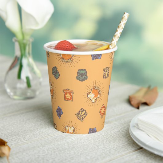 HARRY POTTER™ | Summer Magic HOGWARTS™ Pattern Papieren Bekers (Insitu)