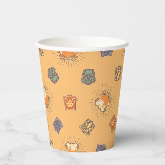 HARRY POTTER™ | Summer Magic HOGWARTS™ Pattern Papieren Bekers (Voorkant)