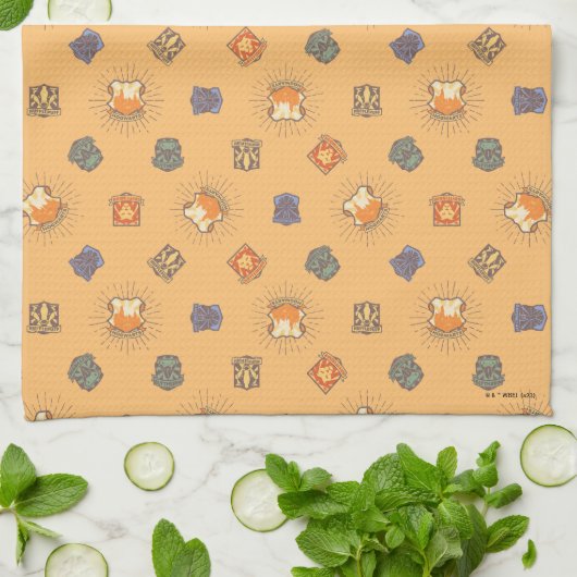HARRY POTTER™ | Summer Magic HOGWARTS™ Pattern Theedoek (Gevouwen)