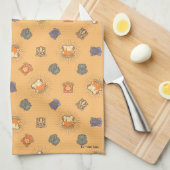 HARRY POTTER™ | Summer Magic HOGWARTS™ Pattern Theedoek (Quarter Fold)