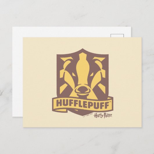 HARRY POTTER™ | Summer Magic HUFFLEPUFF™ Crest Briefkaart (Voorkant / Achterkant)
