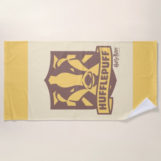 HARRY POTTER™ | Summer Magic HUFFLEPUFF™ Crest Strandlaken (Voorkant)