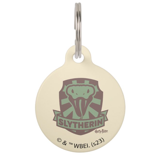 HARRY POTTER™ | Summer Magic SLYTHERIN™ Crest Huisdierpenning (Voorkant)