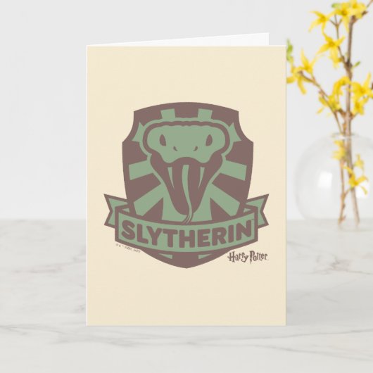HARRY POTTER™ | Summer Magic SLYTHERIN™ Crest Kaart (Gele Bloem)