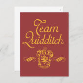 Harry Potter | Team QUIDDITCH™ Briefkaart (Voorkant / Achterkant)