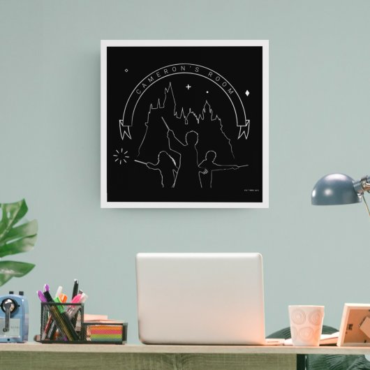 HARRY POTTER™-tekens en Castle Outline Poster