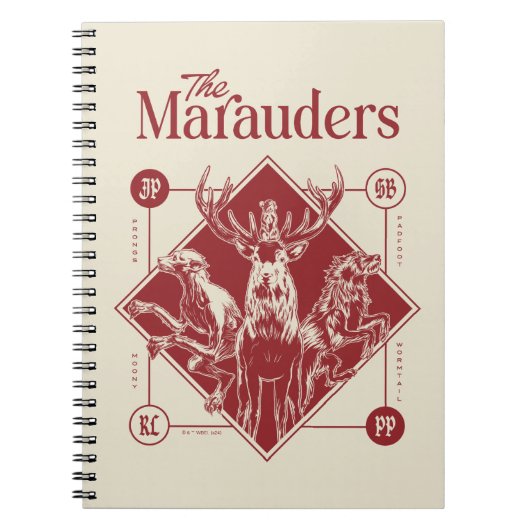 HARRY POTTER™ The Marauders Animagus Graphic Notitieboek (Voorkant)