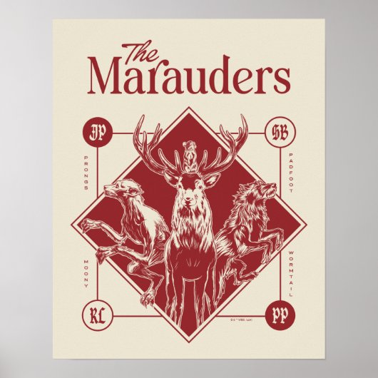 HARRY POTTER™ The Marauders Animagus Graphic Poster (Voorkant)