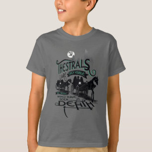 Harry Potter Thestrals Typografie Grafisch T-shirt