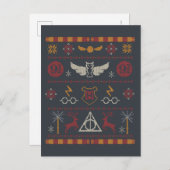 HARRY POTTER™ Thleed Cross-Stitch Pattern Feestdagenkaart (Voorkant / Achterkant)