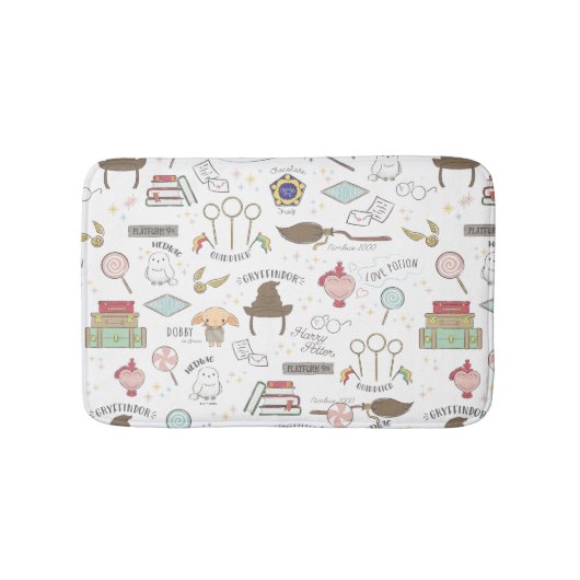 HARRY POTTER™ Tiny Magic Pattern Badmat (Voorkant)