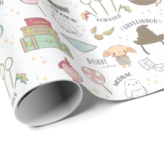 HARRY POTTER™ Tiny Magic Pattern Cadeaupapier (Rol Hoek)