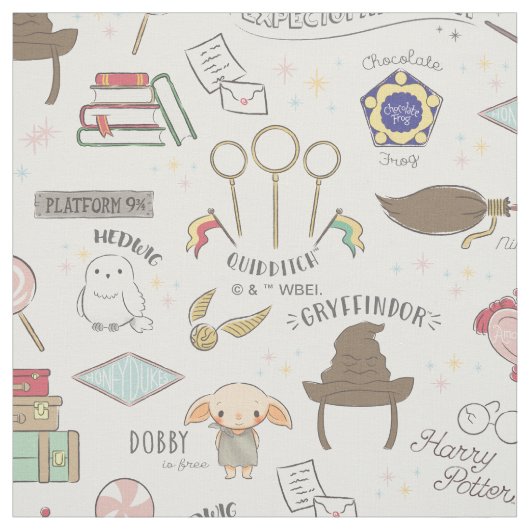 HARRY POTTER™ Tiny Magic Pattern Stof (Swatch)