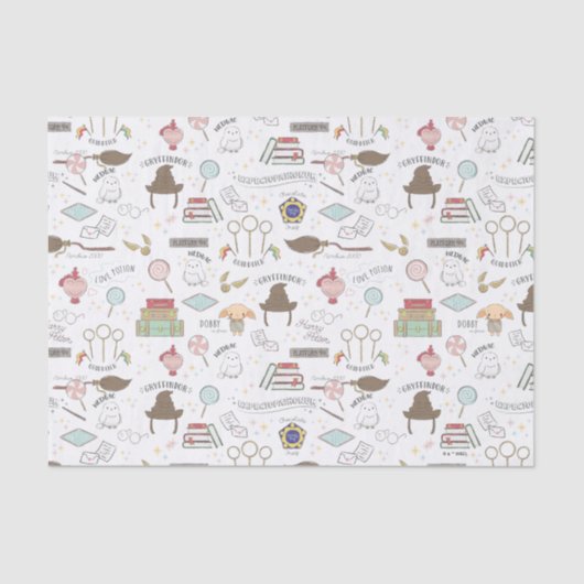 HARRY POTTER™ Tiny Magic Pattern Tissuepapier (Voorkant)