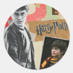 Harry Potter Toen en Nu Ronde Sticker