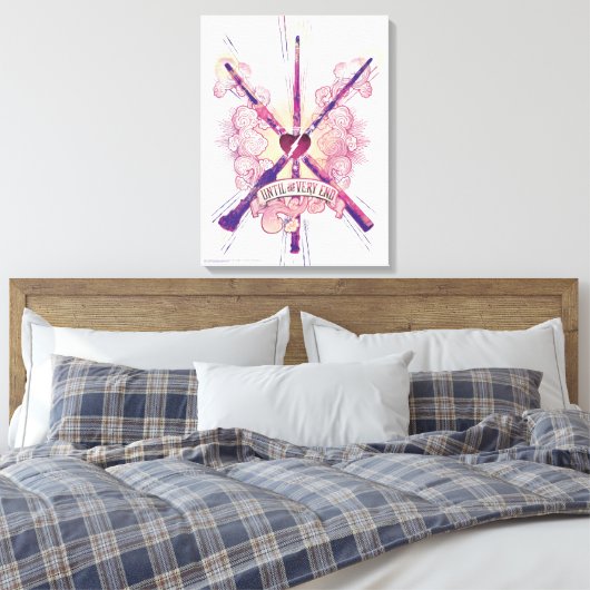 Harry Potter | Tot het einde Canvas Afdruk (Insitu (Slaapkamer))