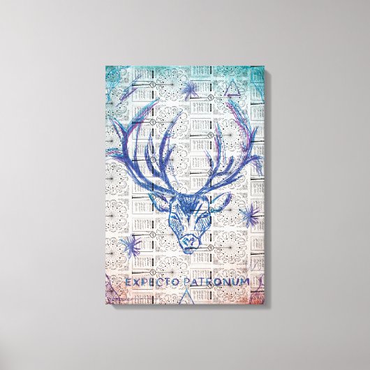 Harry Potter Tover | EXPECTO PATRONUM™Hertenschets Canvas Afdruk (Voorkant)