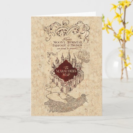 Harry Potter Tover | Sluipwegwijzer Kaart (Gele Bloem)