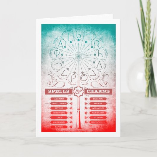 Harry Potter Toverformule | Toverformules & Spreuk Kaart (Voorkant)