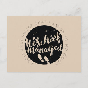 Harry Potter   Toverkaart Charms Typografie Briefkaart