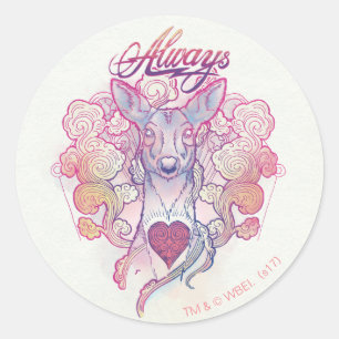 Harry Potter toverspreuk   "Altijd" Doe Patronus Ronde Sticker