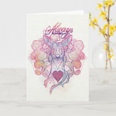 Harry Potter toverspreuk | "Always" Doe Patronus Kaart (Gele Bloem)