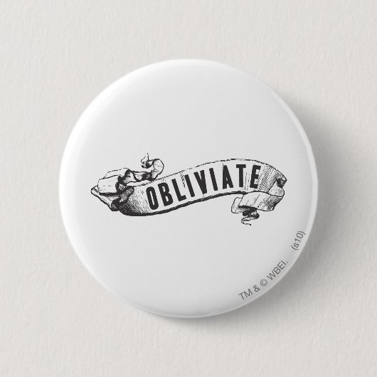 Harry Potter toverspreuk | Obliviate Ronde Button 5,7 Cm (Voorkant)