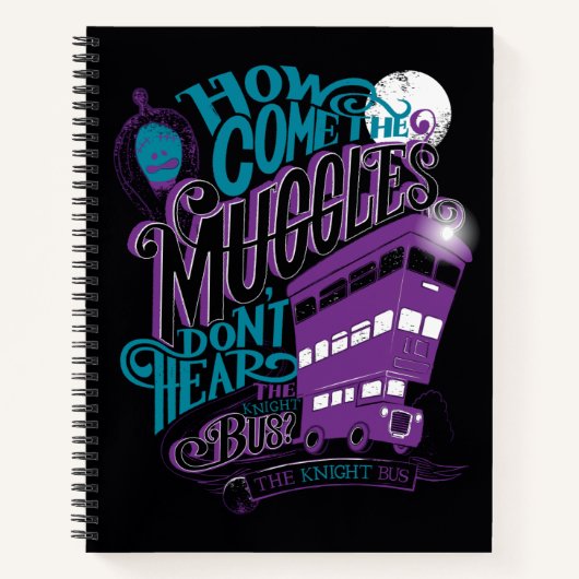 Harry Potter| Typografie van Knight Bus Notitieboek (Voorkant)