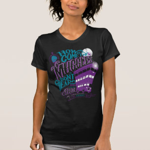 Harry Potter  Typografie van Knight Bus T-shirt
