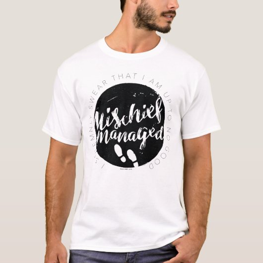 Harry Potter| Typografie van Marauder's Map T-shirt (Voorkant)