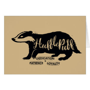 Harry Potter   Typographie de silhouette HUFLEPUFF