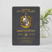 Harry Potter Verjaardag | Hufflepuff Schoolbord Kaart (Staand voorkant)