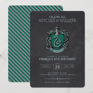 Harry Potter Verjaardag   Slytherin Schoolbord Kaart