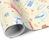 HARRY POTTER™ Verjaardagsfeestpatroon Cadeaupapier (Rol Hoek)