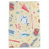 HARRY POTTER™ Verjaardagsfeestpatroon Medium Cadeauzakje (Achterkant)