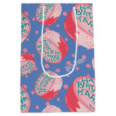 HARRY POTTER™ verjaardagstaart patroon Medium Cadeauzakje (Achterkant)