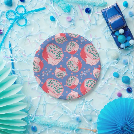 HARRY POTTER™ verjaardagstaart patroon Papieren Bordje (Feest)