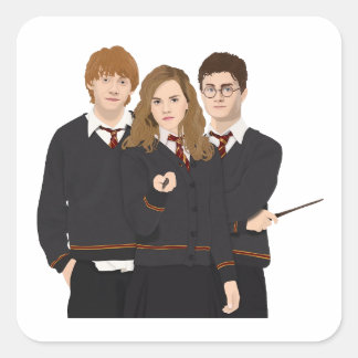 Harry potter vierkante sticker